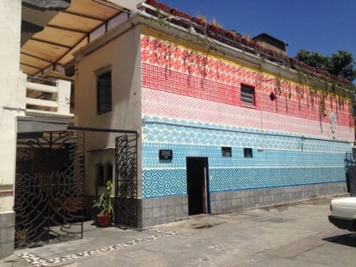 Mexique, Oaxaca : façade colorée